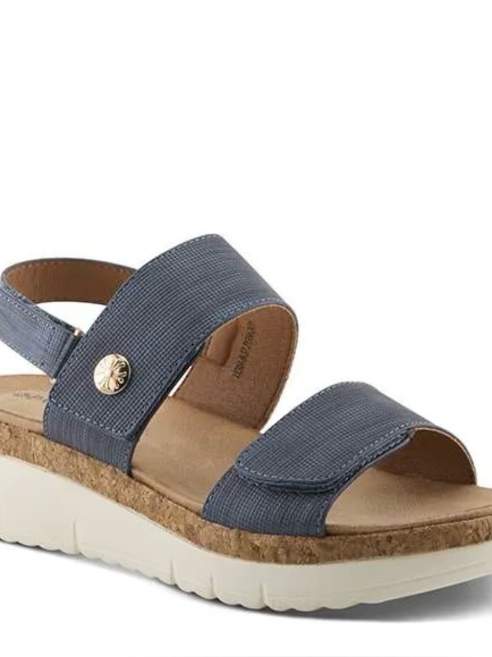 Women's Blue Adjustable Strap Sandals